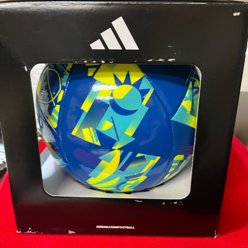 Adidas Blue and Yellow MLS Soccer Ball - Picture 4 of 4